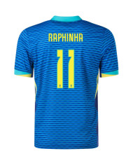 RAPHINHA 11 Brazil Away Jersey Copa America 2024