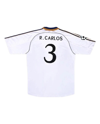 R.Carlos 3 Retro Real Madrid Home Jersey 1998/00 R.Carlos 3 Retro Real Madrid Home Jersey 1998/00