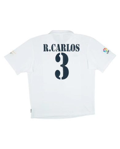 R.CARLOS 3 Real Madrid Retro Jersey Centenary Home 2002/03 R.CARLOS 3 Real Madrid Retro Jersey Centenary Home 2002/03