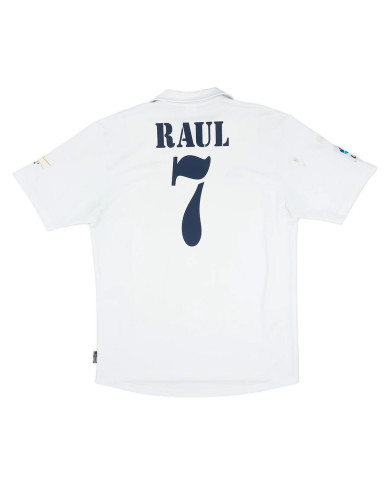 RAUL 7 Real Madrid Retro Jersey Centenary Home 2002/03 RAUL 7 Real Madrid Retro Jersey Centenary Home 2002/03