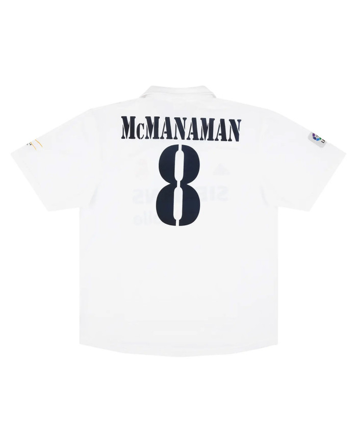 McMANAMAN 8 Real Madrid Retro Jersey Centenary Home 2002/03