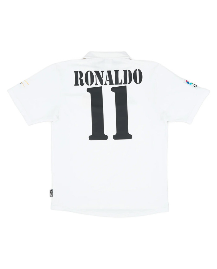 RONALDO 11 Real Madrid Retro Jersey Centenary Home 2002/03