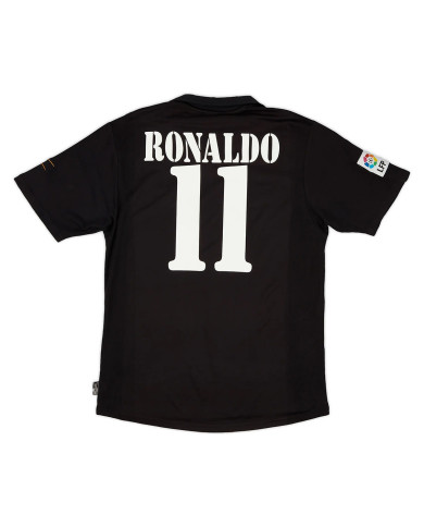 Ronaldo 11 Real Madrid Retro Jersey Centenary Away 2002/03