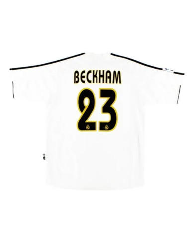 Retro Real Madrid BECKHAM 23 Home Jersey 2003/04