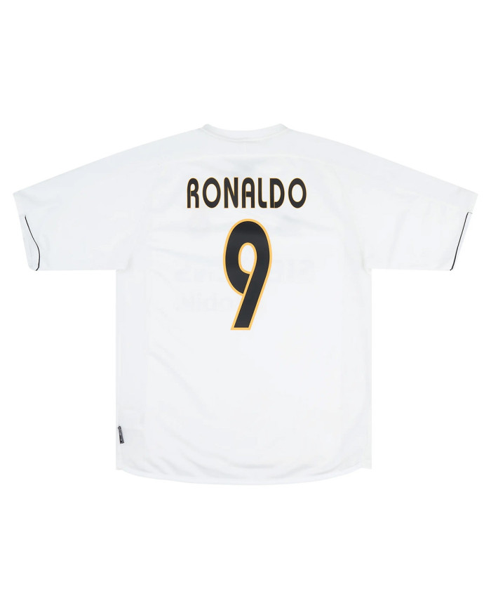 Ronaldo 9 Retro Real Madrid Home Jersey 2003/04