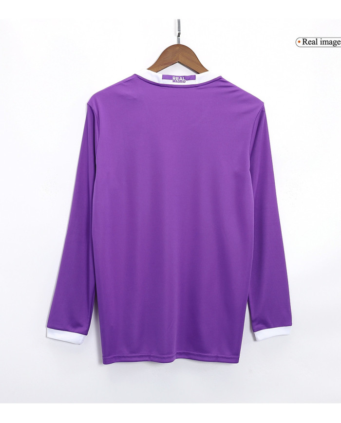 Ronaldo 7 Retro Real Madrid Long Sleeve Away Jersey 2016/17