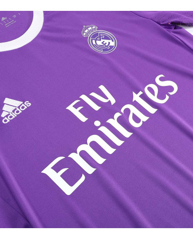 Ronaldo 7 Retro Real Madrid Long Sleeve Away Jersey 2016/17 Ronaldo 7 Retro Real Madrid Long Sleeve Away Jersey 2016/17