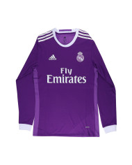 Ronaldo 7 Retro Real Madrid Long Sleeve Away Jersey 2016/17