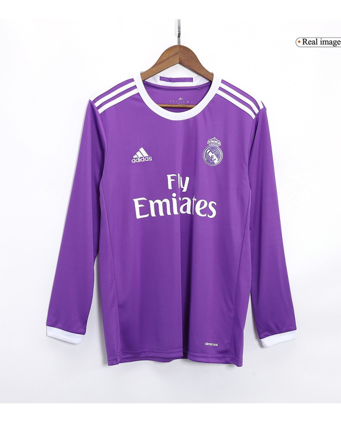 Retro Real Madrid Long Sleeve Away Jersey 2016/17