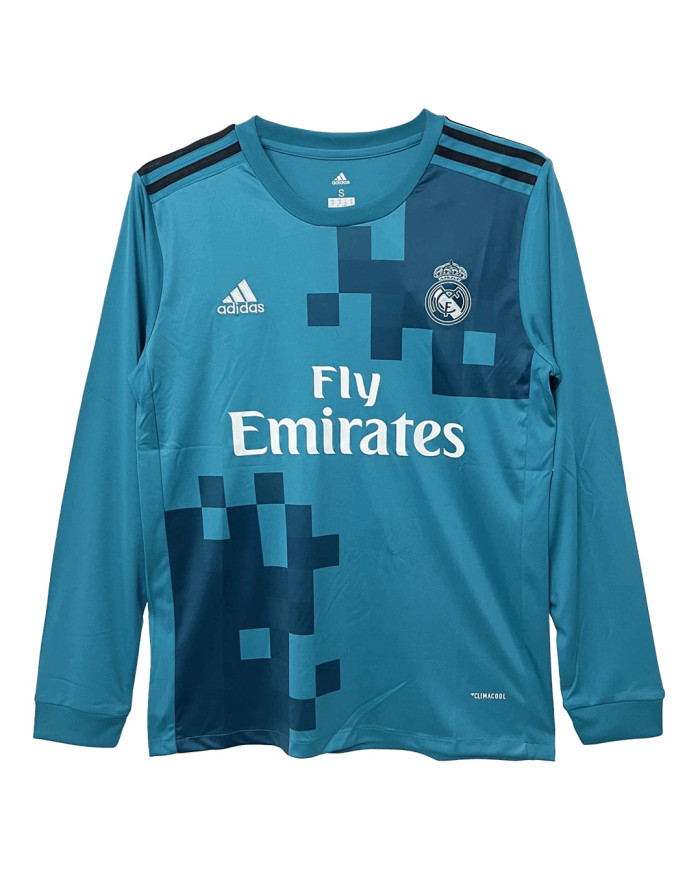 Retro Real Madrid Third Long Sleeve Jersey 2017/18