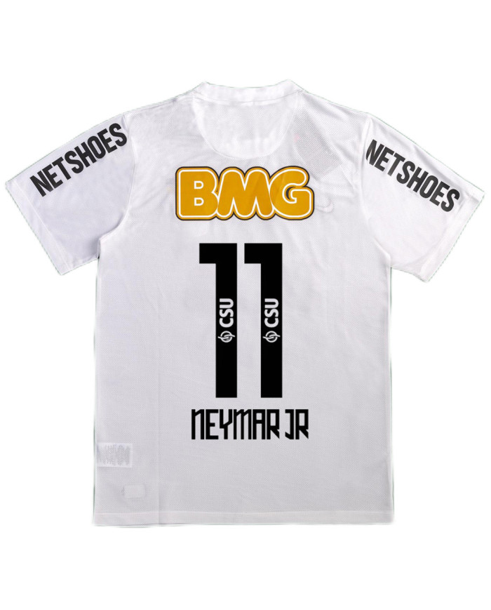 Neymar Jr 11 Retro Santos FC Home Jersey 2012