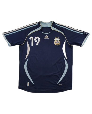 Messi 19 Argentina Retro Jersey Away World Cup 2006 Messi 19 Argentina Retro Jersey Away World Cup 2006