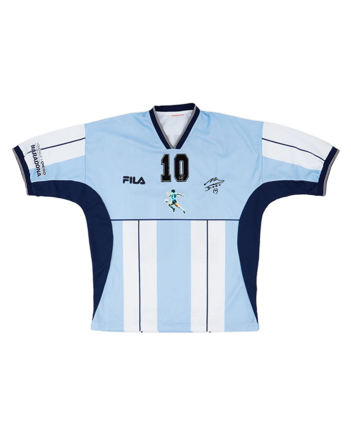 Maradona Argentina Fila Farewell Diego Testimonial Jersey 2001