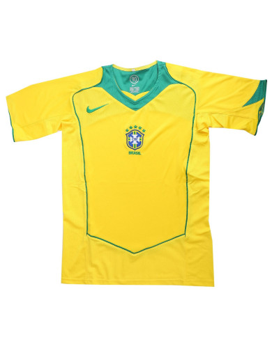 Ronaldinho 10 Retro Brazil Home Jersey 2004 Ronaldinho 10 Retro Brazil Home Jersey 2004