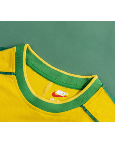 Brazil LEONARDO 18 Retro Jersey Home World Cup 1998 Brazil LEONARDO 18 Retro Jersey Home World Cup 1998