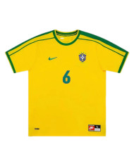 Brazil R.CARLOS 6 Retro Jersey Home World Cup 1998