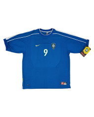 RONALDO 9 Retro Brazil Away Jersey World Cup 1998