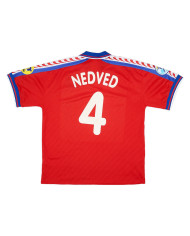 Nedved 4 Retro Czech Republic Home Jersey 1996/98