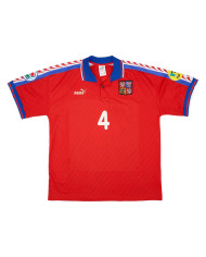 Nedved 4 Retro Czech Republic Home Jersey 1996/98