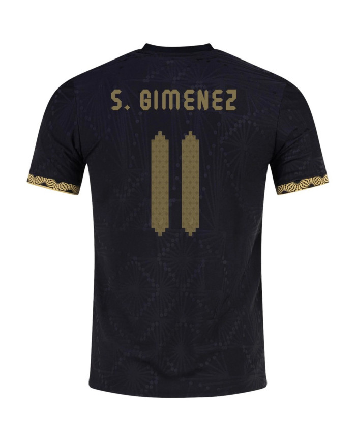S. GIMENEZ 11 Mexico Third Jersey Gold Cup Player Version 2025