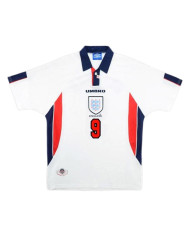 Shearer 9 Retro England Home Jersey World Cup 1998