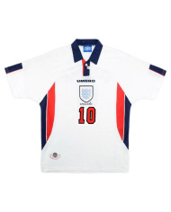 SHERINGHAM 10 Retro England Home Jersey World Cup 1998