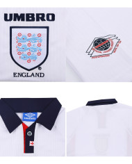 SHERINGHAM 10 Retro England Home Jersey World Cup 1998