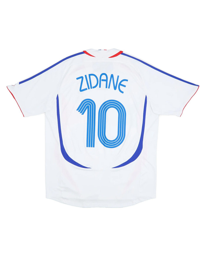 Zidane 10 Retro France Away Jersey World Cup 2006
