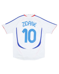 Zidane 10 Retro France Away Jersey World Cup 2006