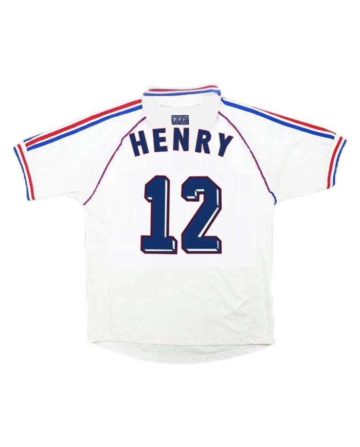 HENRY 12 Retro France Away Jersey World Cup 1998