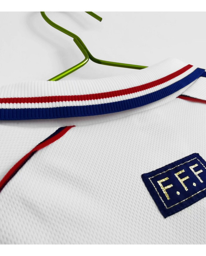 Zidane 10 Retro France Away Jersey World Cup 1998