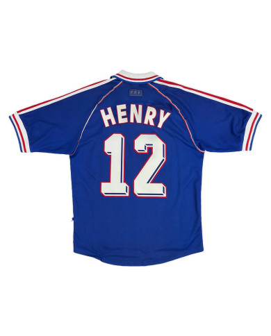 HENRY 12 Retro France Home Jersey World Cup 1998