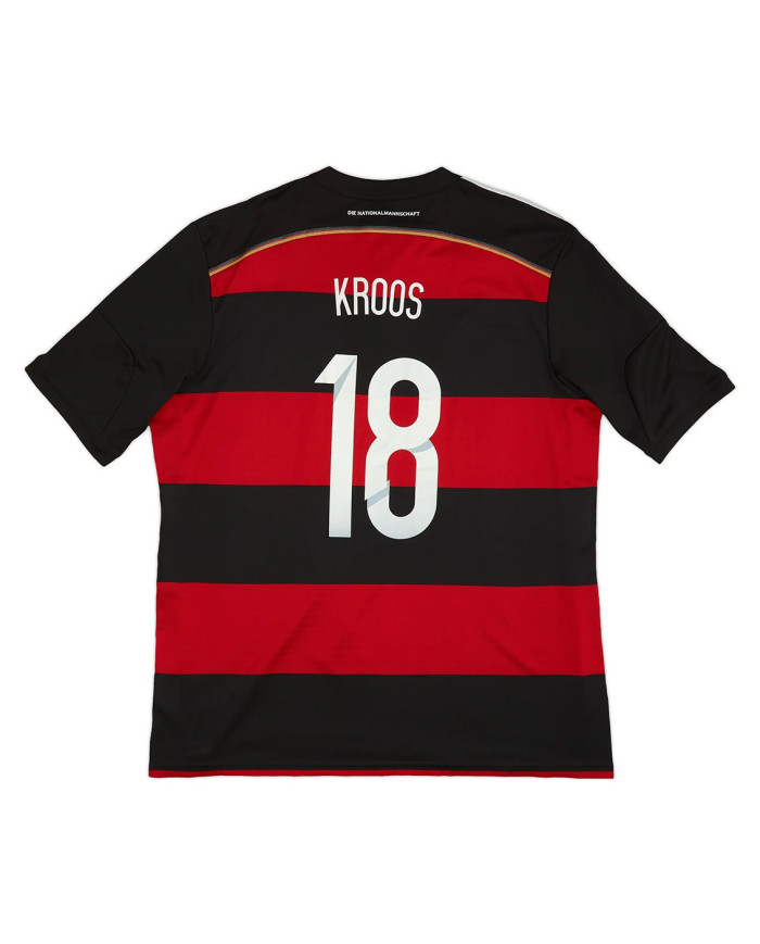 Kroos 18 Retro Germany Away Jersey World Cup 2014