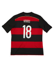 Kroos 18 Retro Germany Away Jersey World Cup 2014