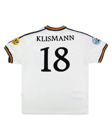 KLINSMANN 18 Retro Germany Home Jersey Euro Cup 1996 KLINSMANN 18 Retro Germany Home Jersey Euro Cup 1996