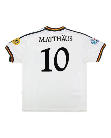 MATTHÄUS 10 Retro Germany Home Jersey Euro Cup 1996 MATTHÄUS 10 Retro Germany Home Jersey Euro Cup 1996