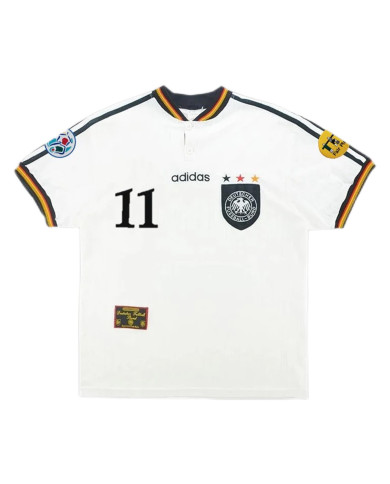 KUNTZ 11 Retro Germany Home Jersey Euro Cup 1996 KUNTZ 11 Retro Germany Home Jersey Euro Cup 1996