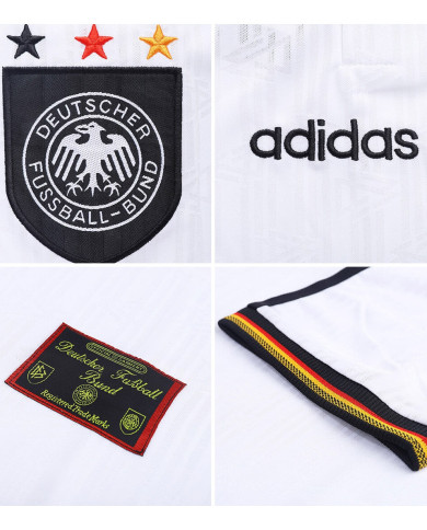 Germany Retro Jersey Home Euro Cup 1996
