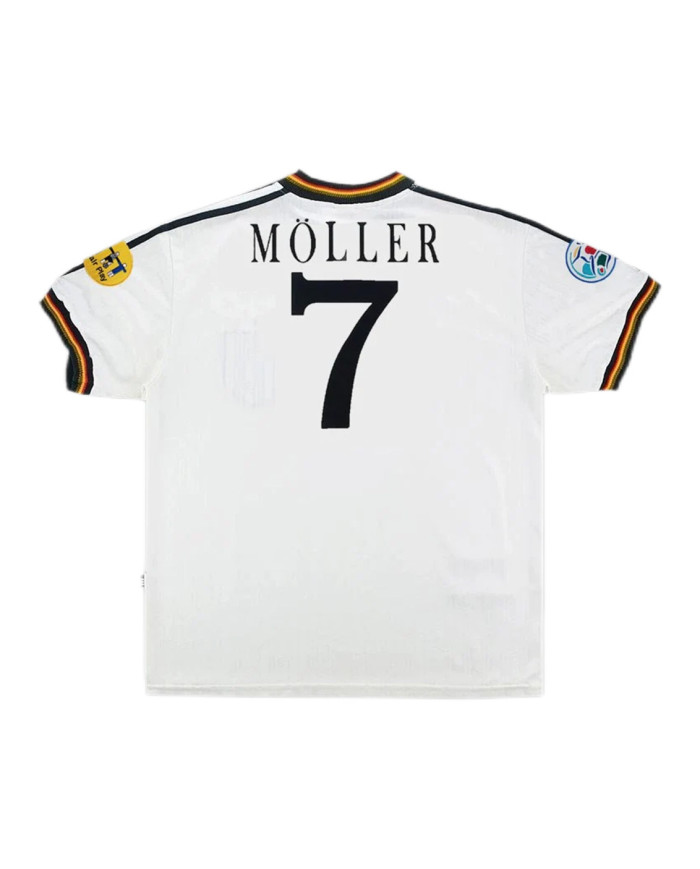 MÖLLER 7 Retro Germany Home Jersey Euro Cup 1996
