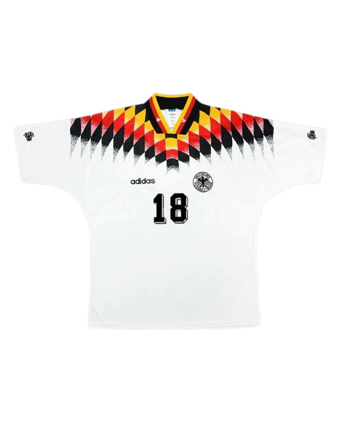 KLINSMANN 18 Retro Germany Jersey Home 1994