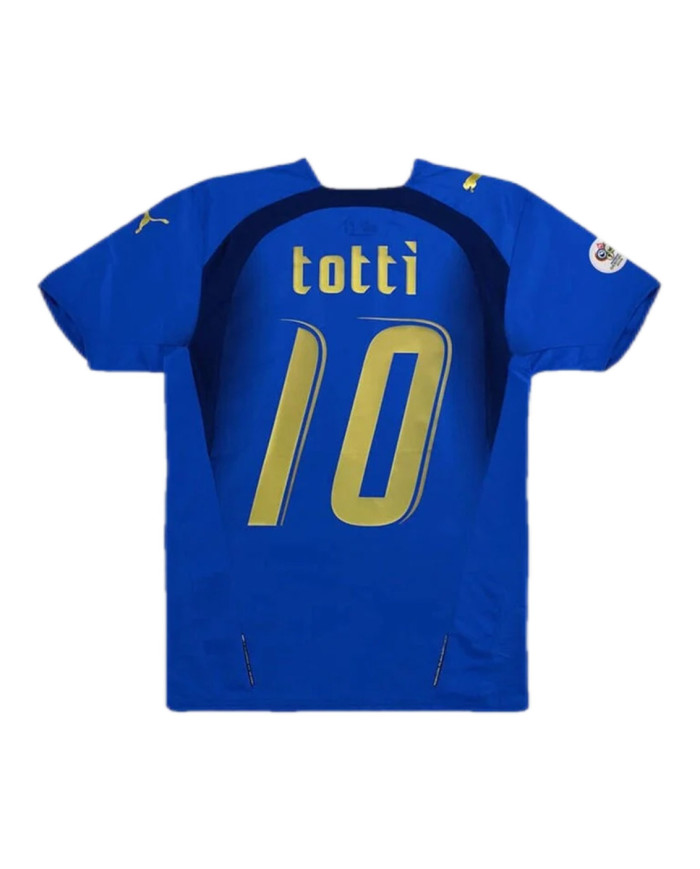 TOTTI 10 Italy Retro Home Jersey World Cup 2006
