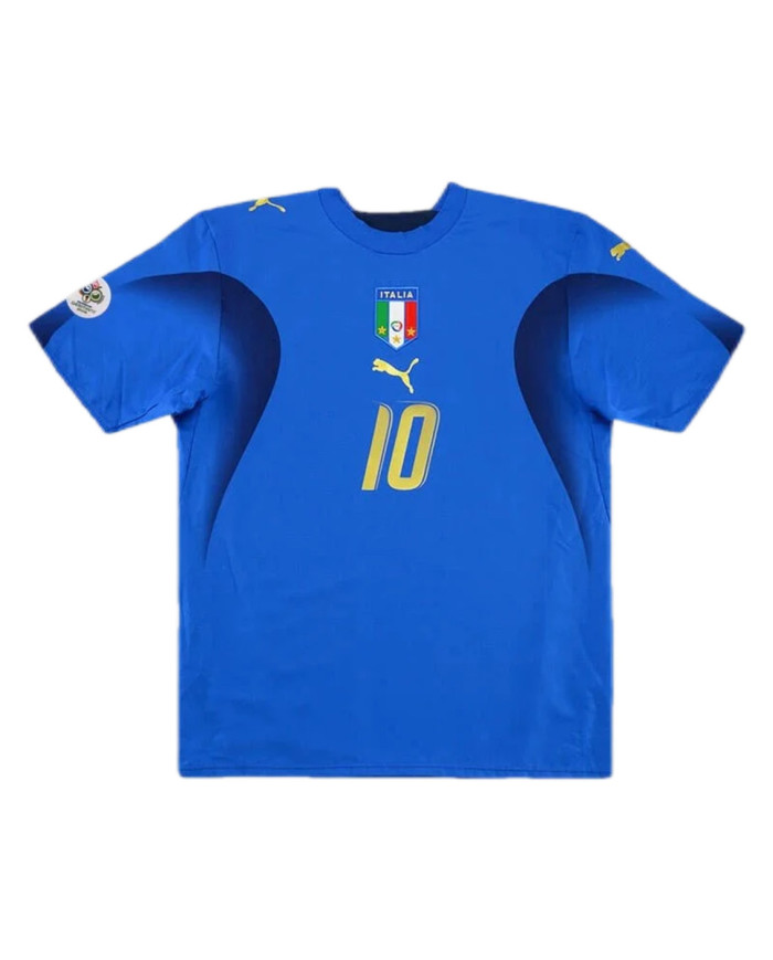 TOTTI 10 Italy Retro Home Jersey World Cup 2006