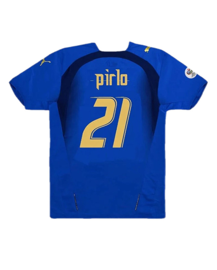 PIRLO 21 Italy Retro Home Jersey World Cup 2006