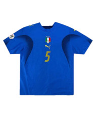 CANNAVARO 5 Italy Retro Home Jersey World Cup 2006