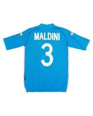 MALDINI 3 Retro Italy Home Jersey World Cup 2002