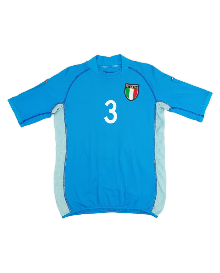 MALDINI 3 Retro Italy Home Jersey World Cup 2002