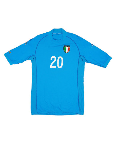 MONTELLA 20 Retro Italy Home Jersey World Cup 2002 MONTELLA 20 Retro Italy Home Jersey World Cup 2002