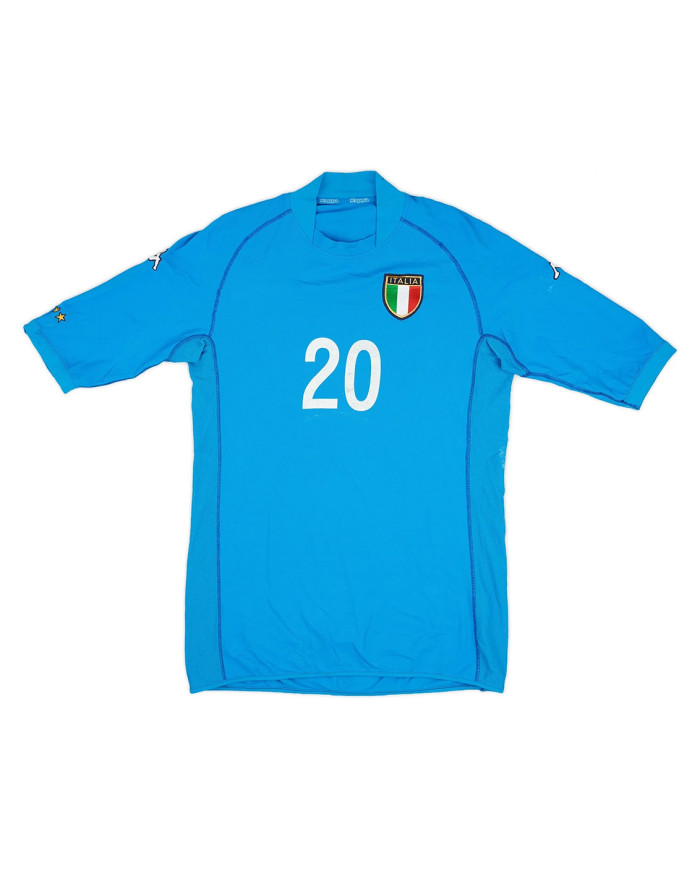 MONTELLA 20 Retro Italy Home Jersey World Cup 2002