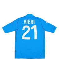 VIERI 21 Retro Italy Home Jersey World Cup 2002