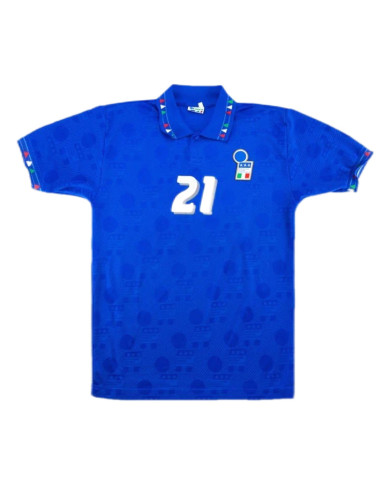 Italy ZOLA 21 Retro Jersey Home Replica World Cup 1994